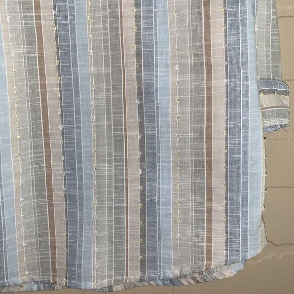 Alfred Dunner Blue Cotton Button Down. Size 10 - Picture 13 of 14